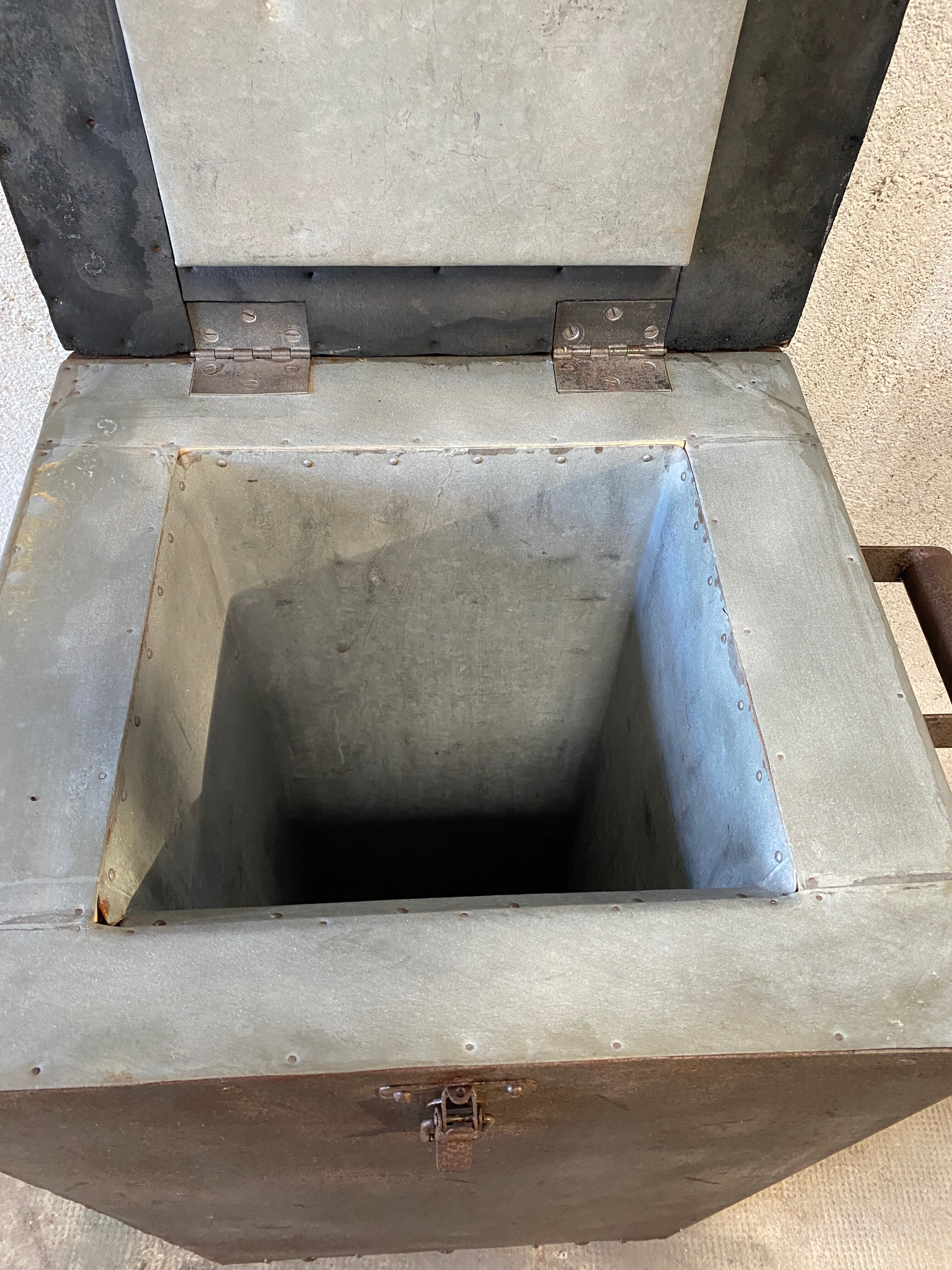 Old 1950 metal cooler