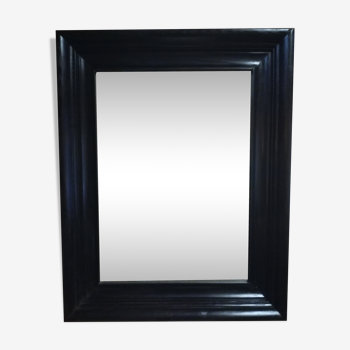 Miroir en bois couleur noir