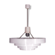 Satin white lacquered metal hanging from the 1960s