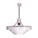 Satin white lacquered metal hanging from the 1960s
