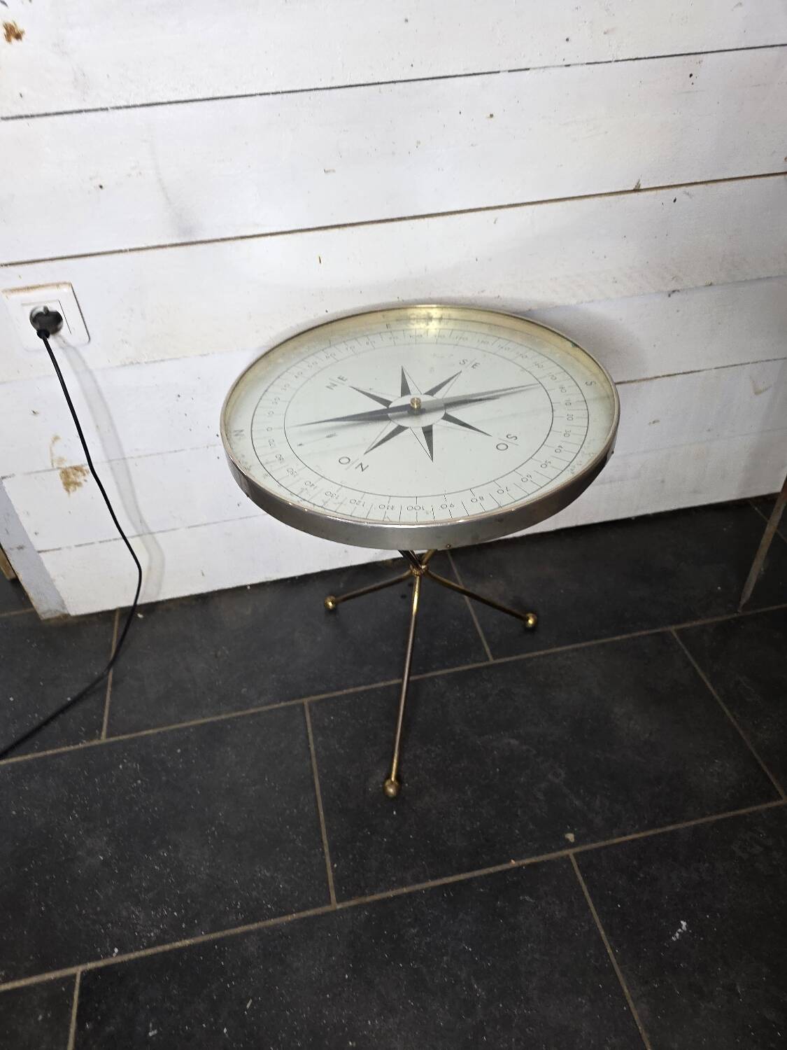 compass coffee table, 1960