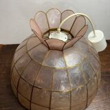 Suspension en nacre et laiton, années 70