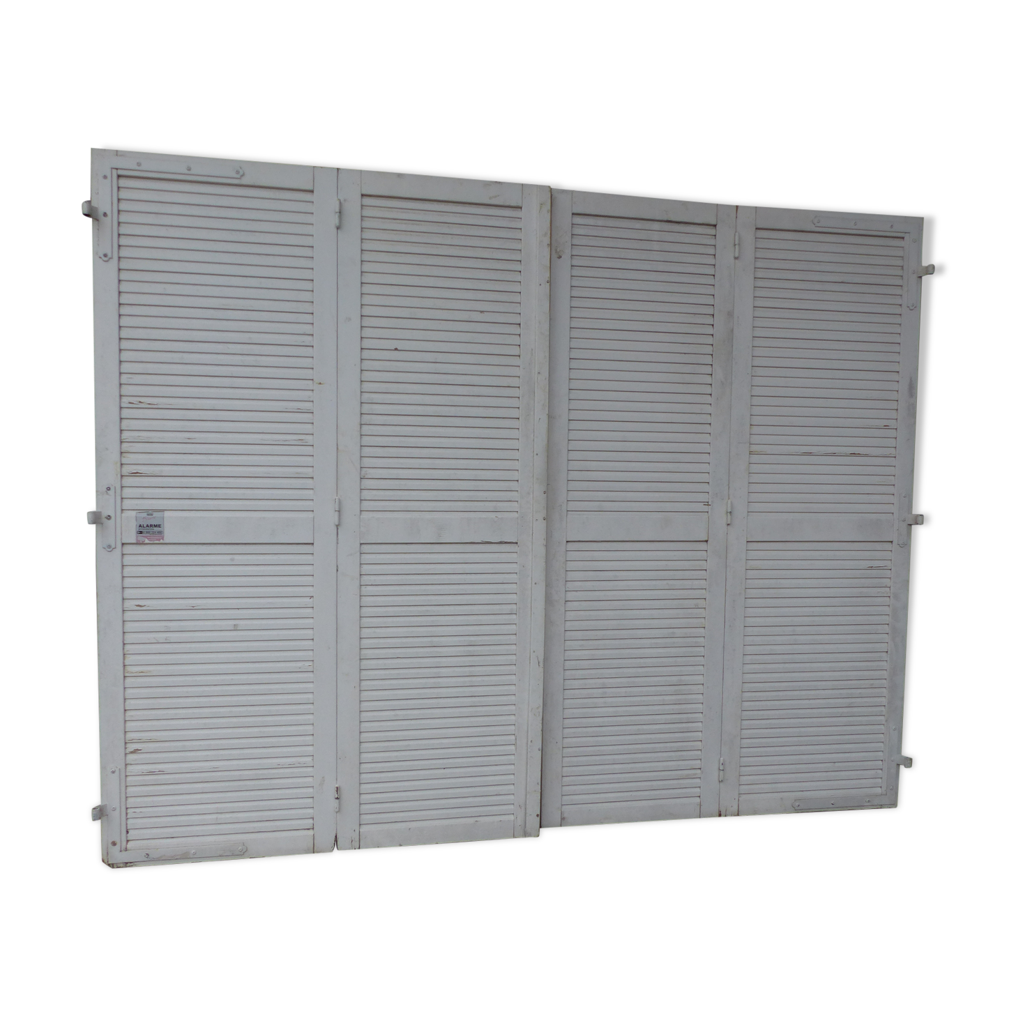 Set of 4 solid louvered shutters l 268 cm x h 212 cm