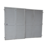Set of 4 solid louvered shutters l 268 cm x h 212 cm