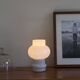 Vintage 60s white opaline glass table lamp LAMP-7146