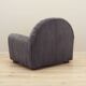 Grey velour armchair, Italian design, 1980s, production: Italy
