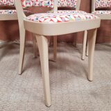 4 Old Chairs " Baumann France "No. 1160 Vintage