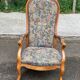 Voltaire armchair Louis Philippe in solid wood and fabric