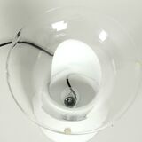 Huge 1960s italian two-piece Murano glass mushroom table lamp by Vistosi