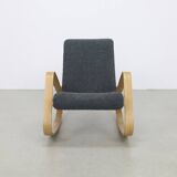 Vintage Rocking Chair/Lounge Chair “Dondolo” by Luigi Crassevig, 1970s