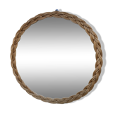 Rattan mirror