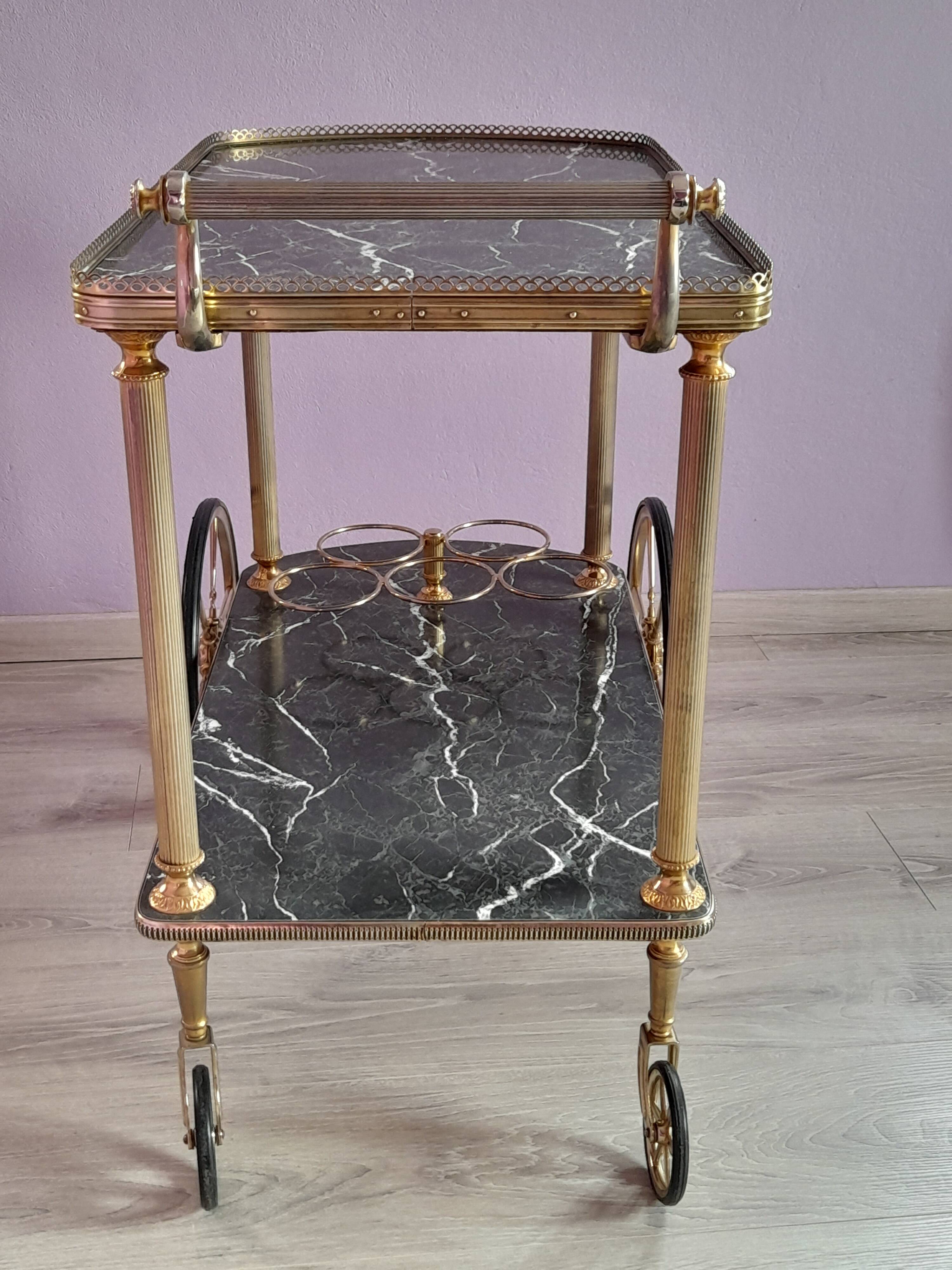 Vintage rolling trolley. Year 1960