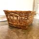 Wicker basket and braided rattan 66 x 47 cm