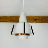 Opaline and brass suspension Scandinavian style 60s
