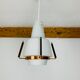 Opaline and brass suspension Scandinavian style 60s