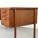 Danish teak desk with drawers, 1960s
