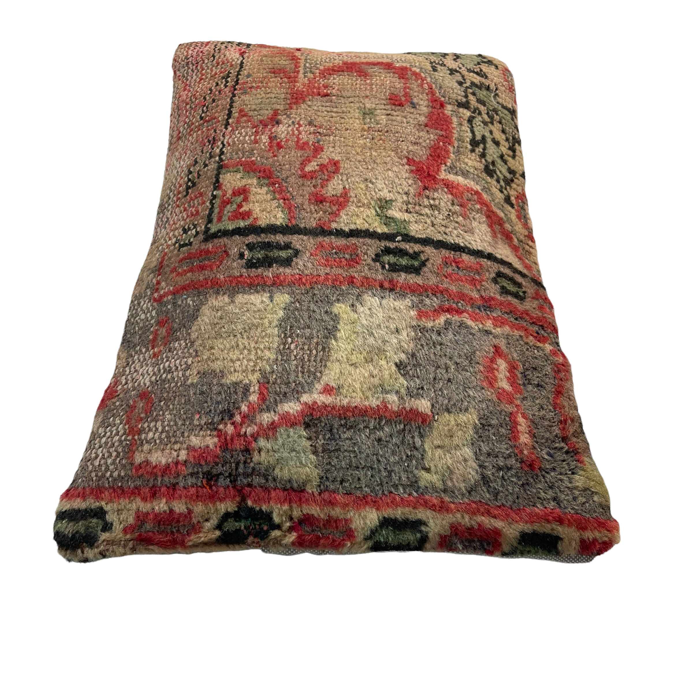 Vintage turkish rug cushion cover, 30 x 50 cm
