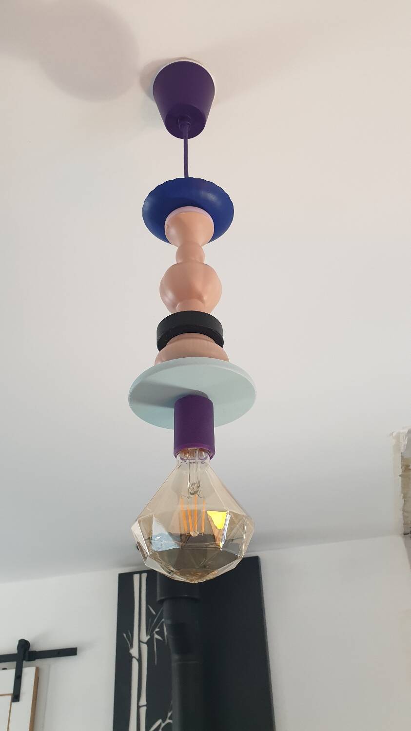 Upcycled suspension in Danish design style