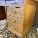 Vintage light oak desk