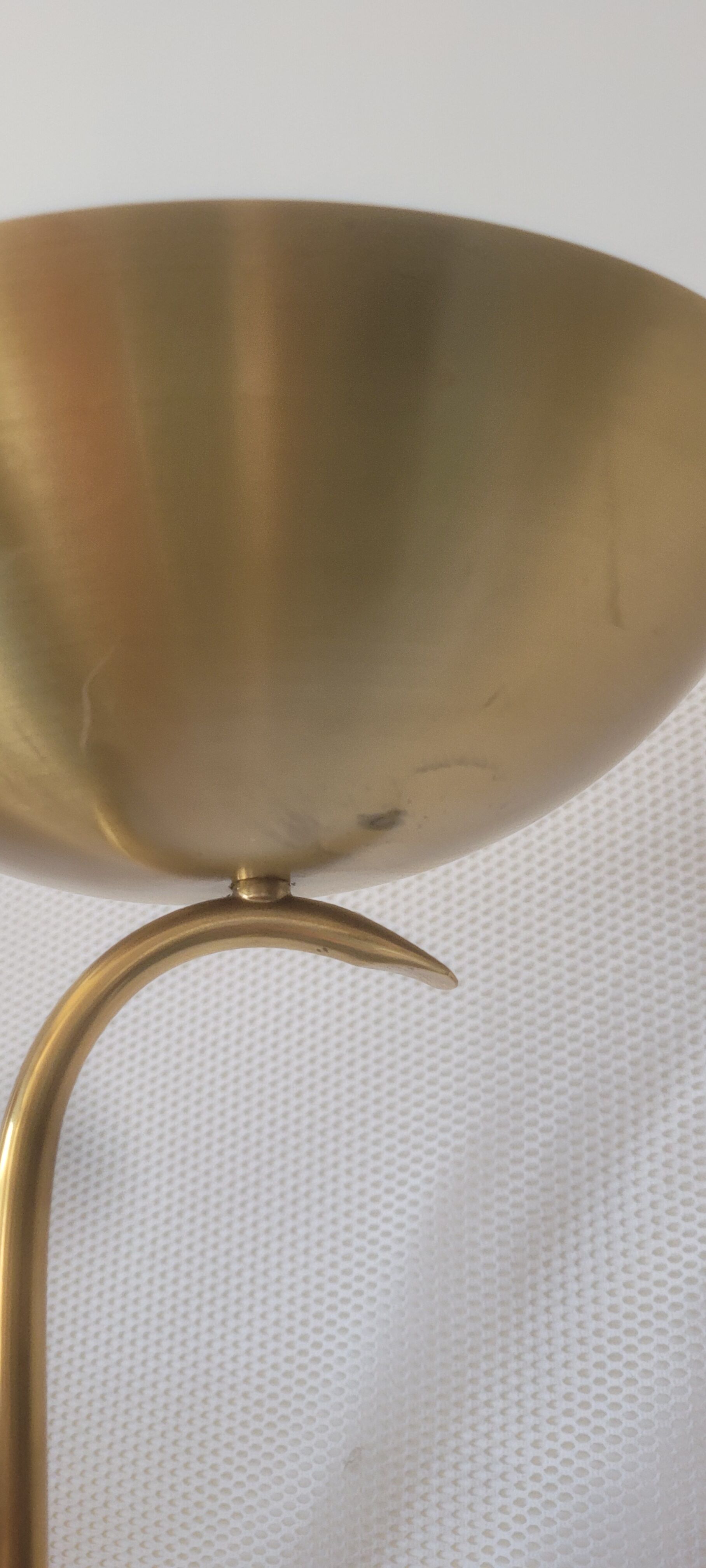 Italian golden halogen floor lamp