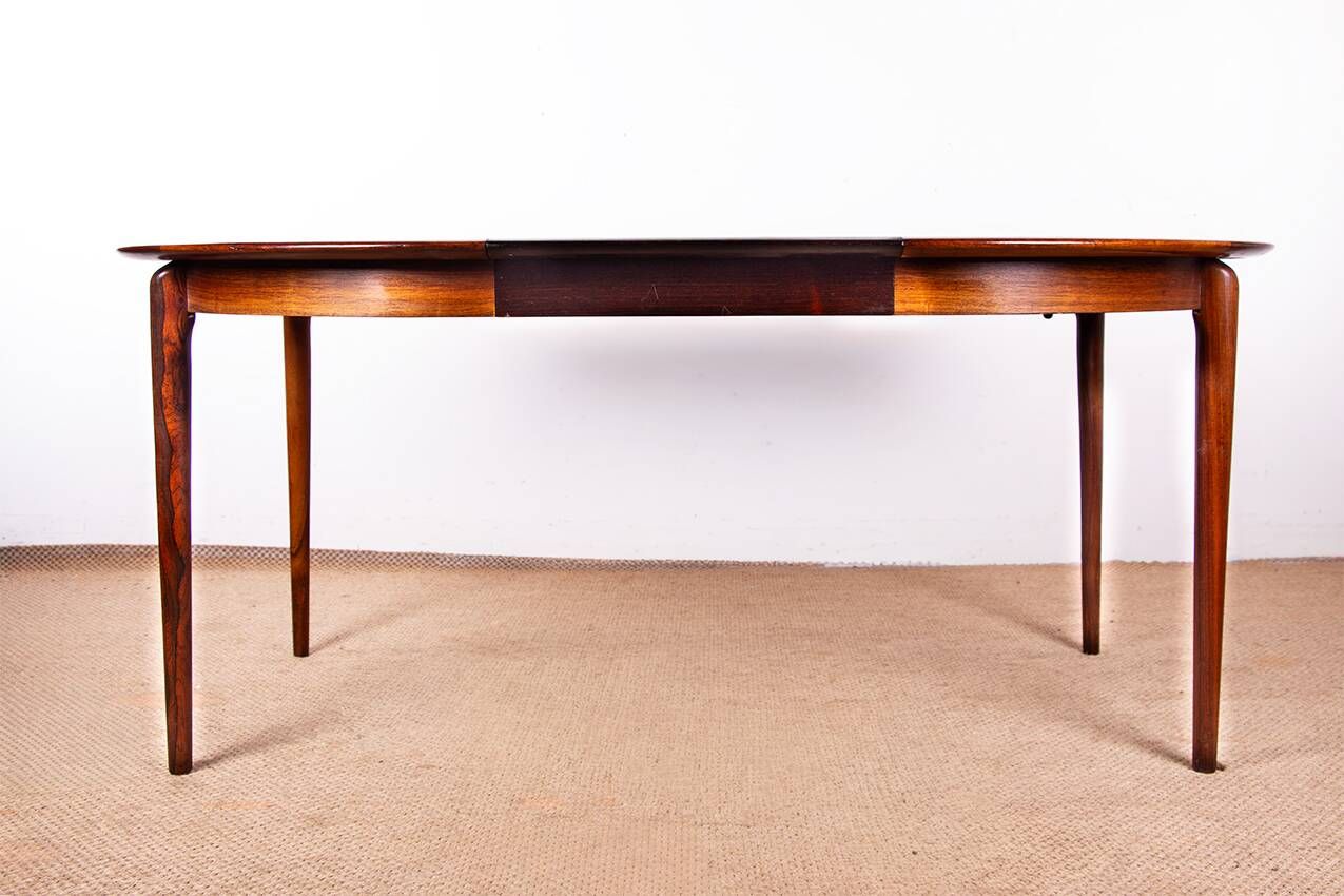 Danish extendable dining table, rosewood, Kai Lyngfeldt Larsen 1960.