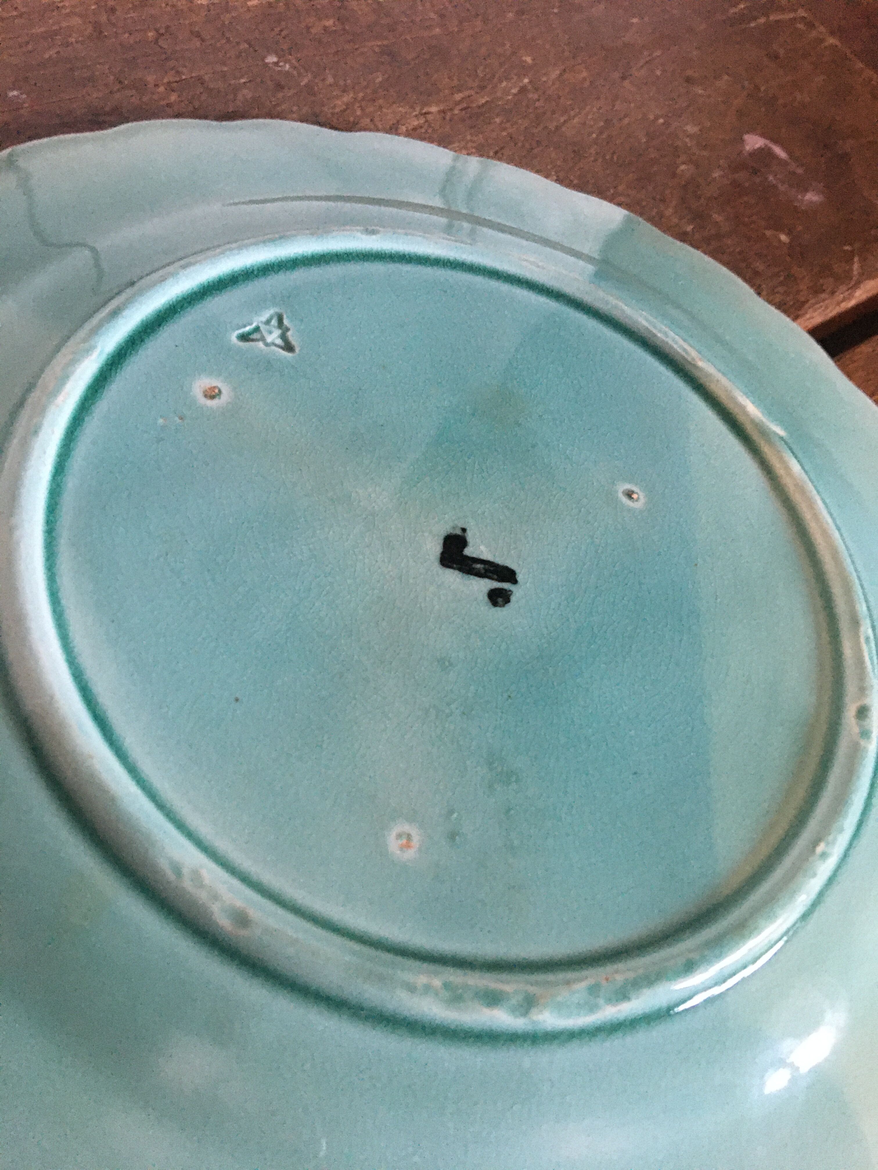 Art Nouveau dabbling plates