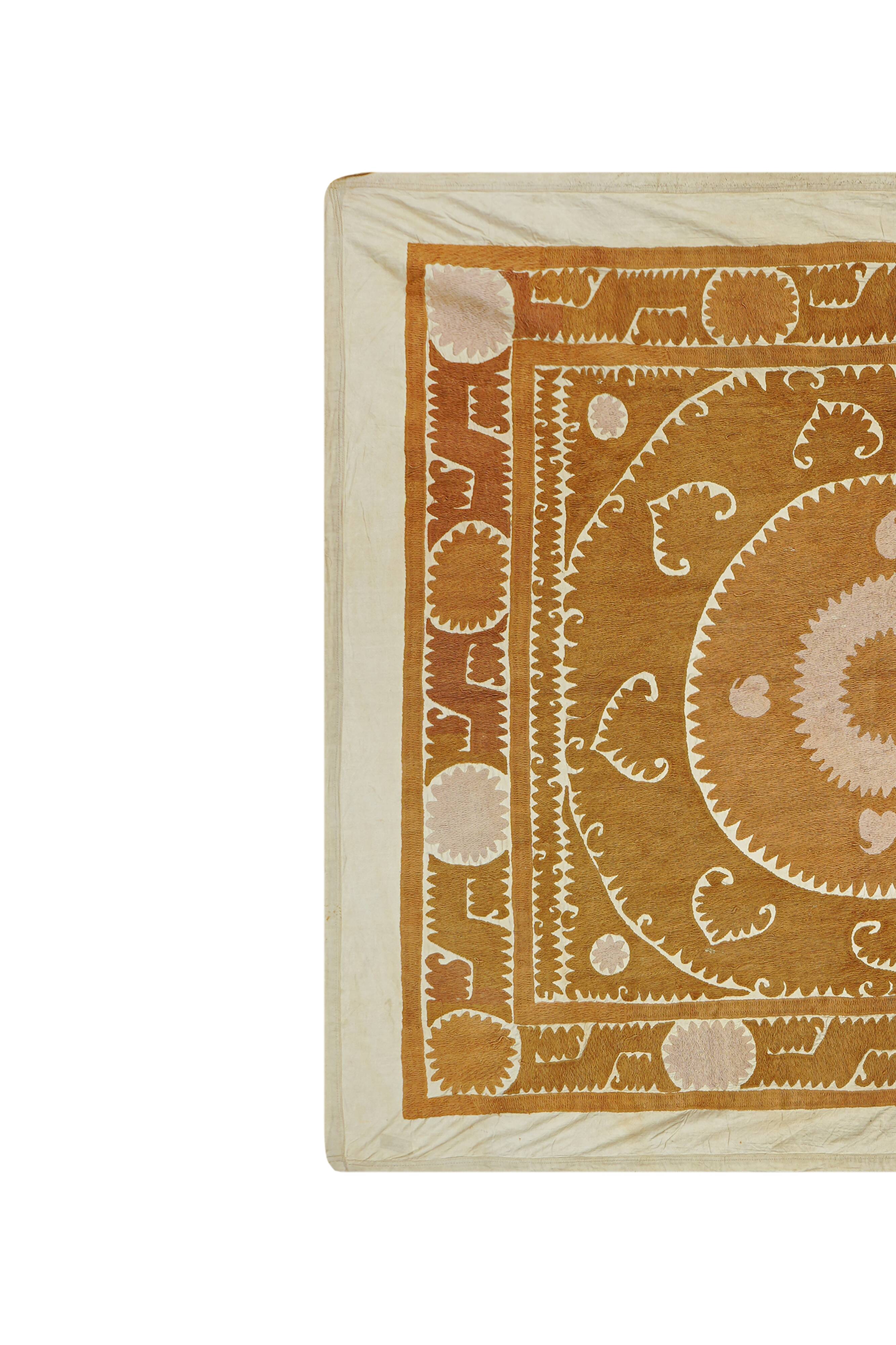 Hand-knotted rug, vintage Turkish rug 131x144 cm