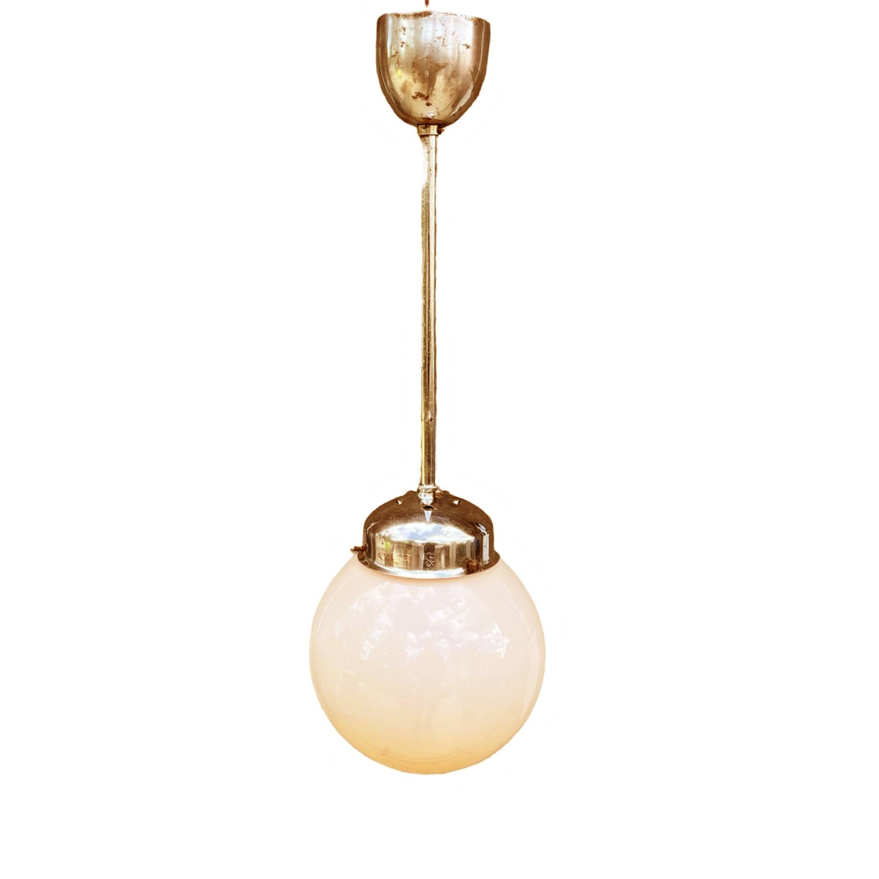 Art Deco Pendant Lamp, Napako, Czechoslovakia, 1940s.