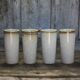 Ceramic cup set signed by Jean Austruy X 4, large ceramic cup.