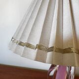 60s transparent and pink crystal lamp