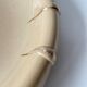 Art Deco beige and gold fruit bowl Salins