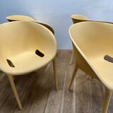 Series of 4 Soft Egg armchairs by Starck for Driade, Italy
