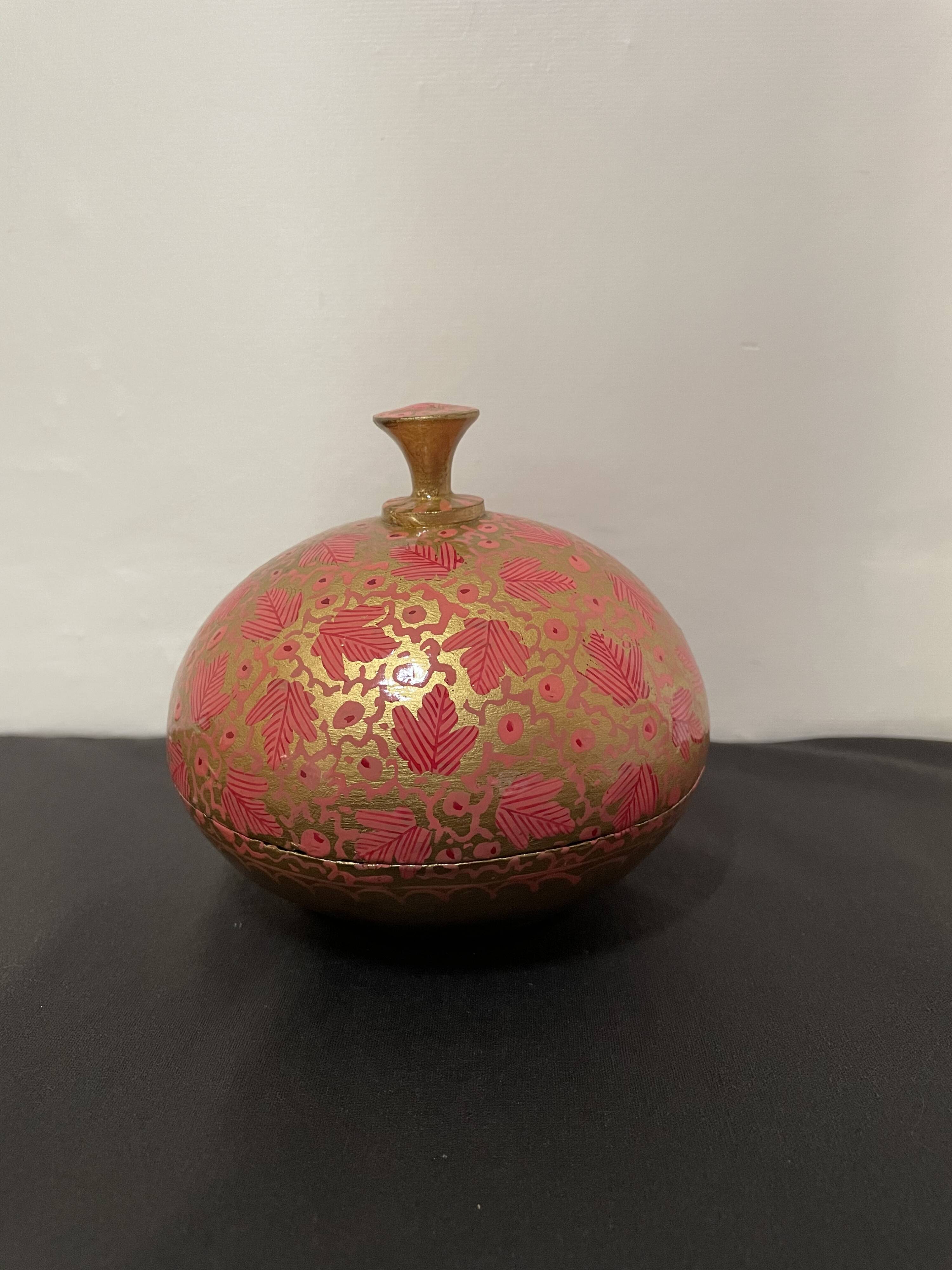 Boîte en papier mâché d’Inde