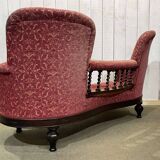 19th century English mahogany bench