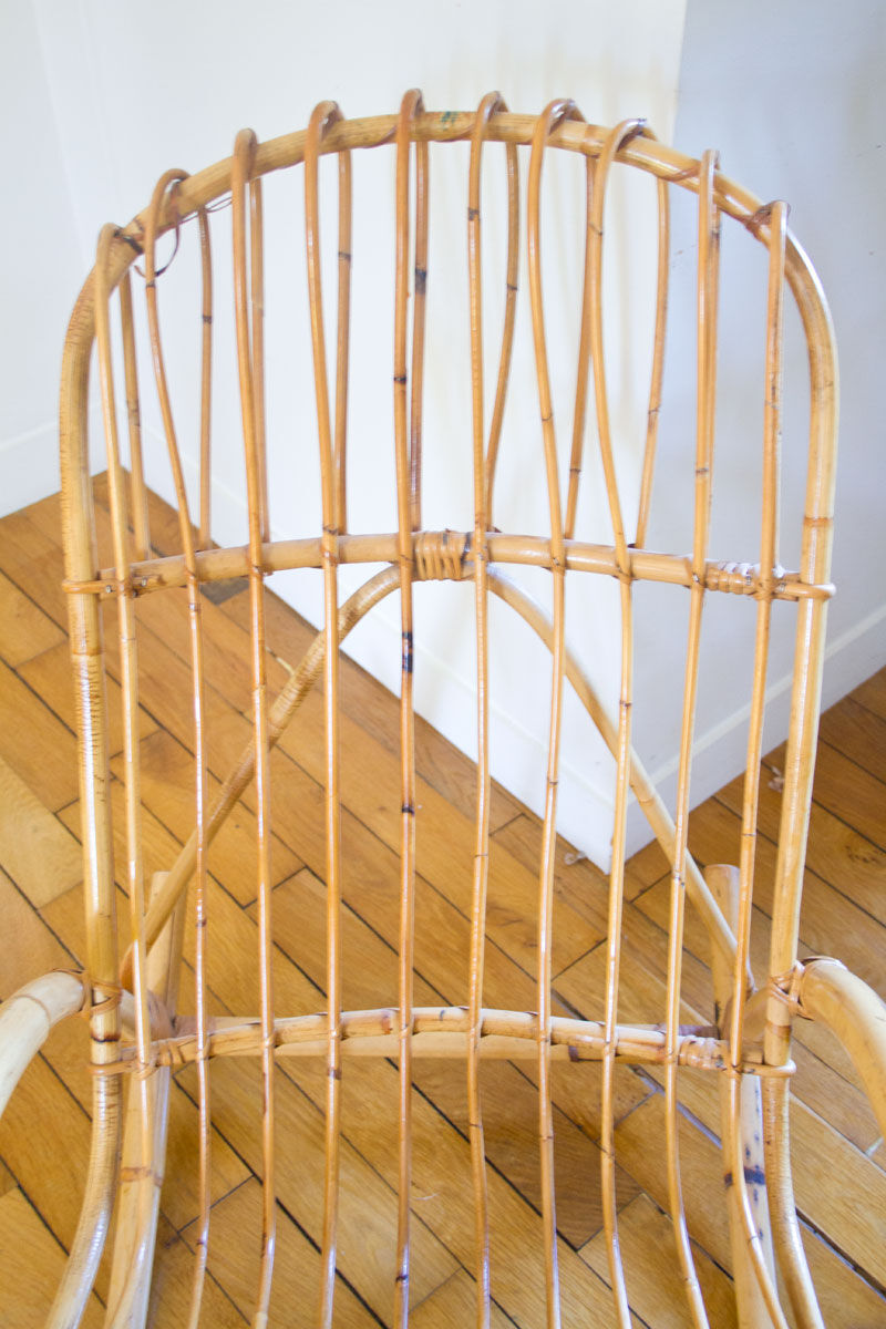 Rattan rocking chair