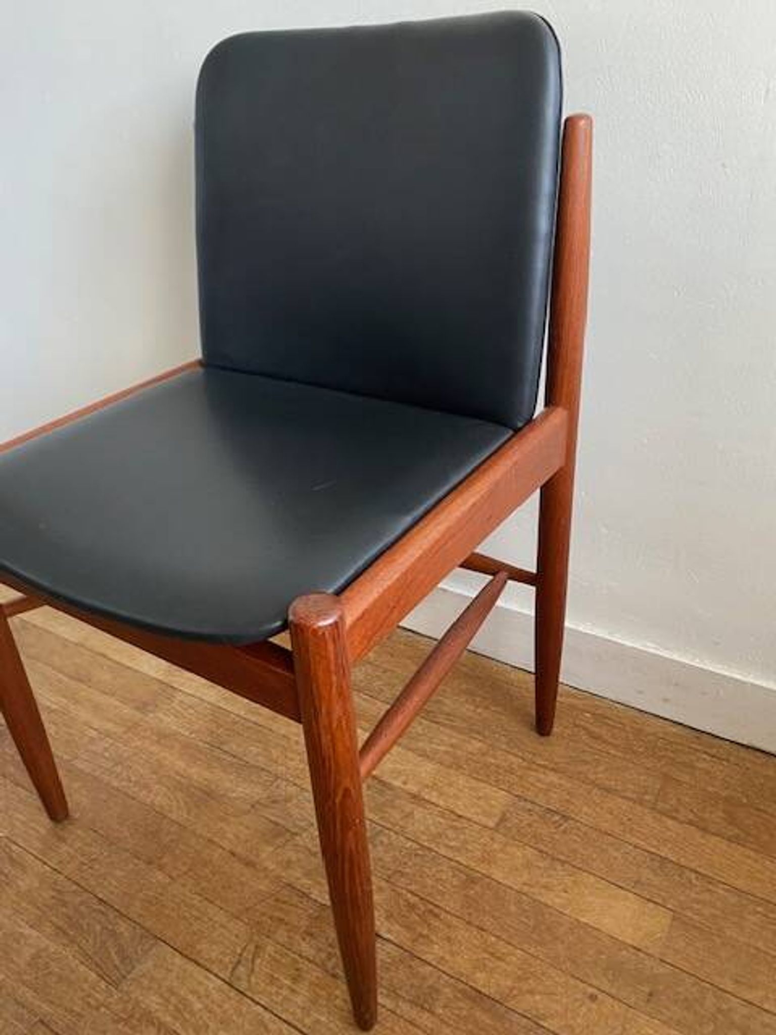 6 chaises teck scandinave vintage