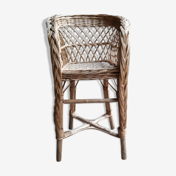 High chair child wicker