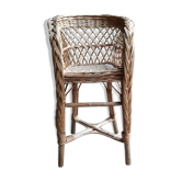 High chair child wicker
