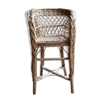 High chair child wicker