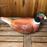 Old michel caugant terrine pheasant shape vintage ceramic