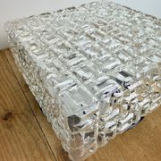 Vintage Glass Wall Or Ceiling Light, 1970s