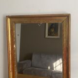 Vintage mirror gilded late XIXthJ,  70X56 cm