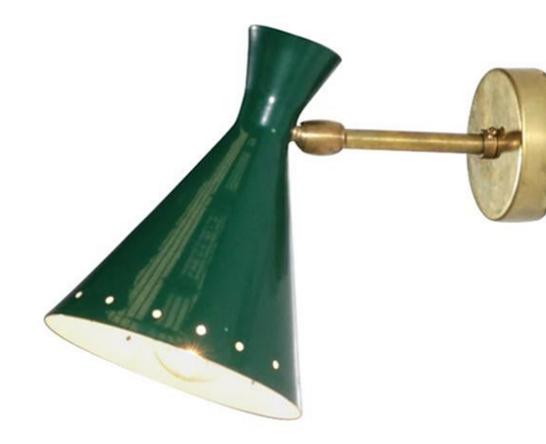 Pair of wall sconces duck green casserole