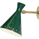 Paire d'appliques murale cocotte vert canard
