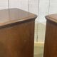 Pair of English mahogany bedside tables from the early 20th century