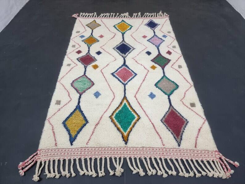 White Beni Ourain rug 150/250cm