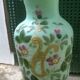 Enamelled vase in opaline