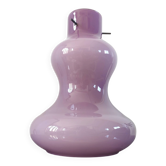 Lustre vintage suspension opaline Murano - Massimo Vignelli pour Visto