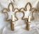 Pair of wall lamps in rope audoux minet