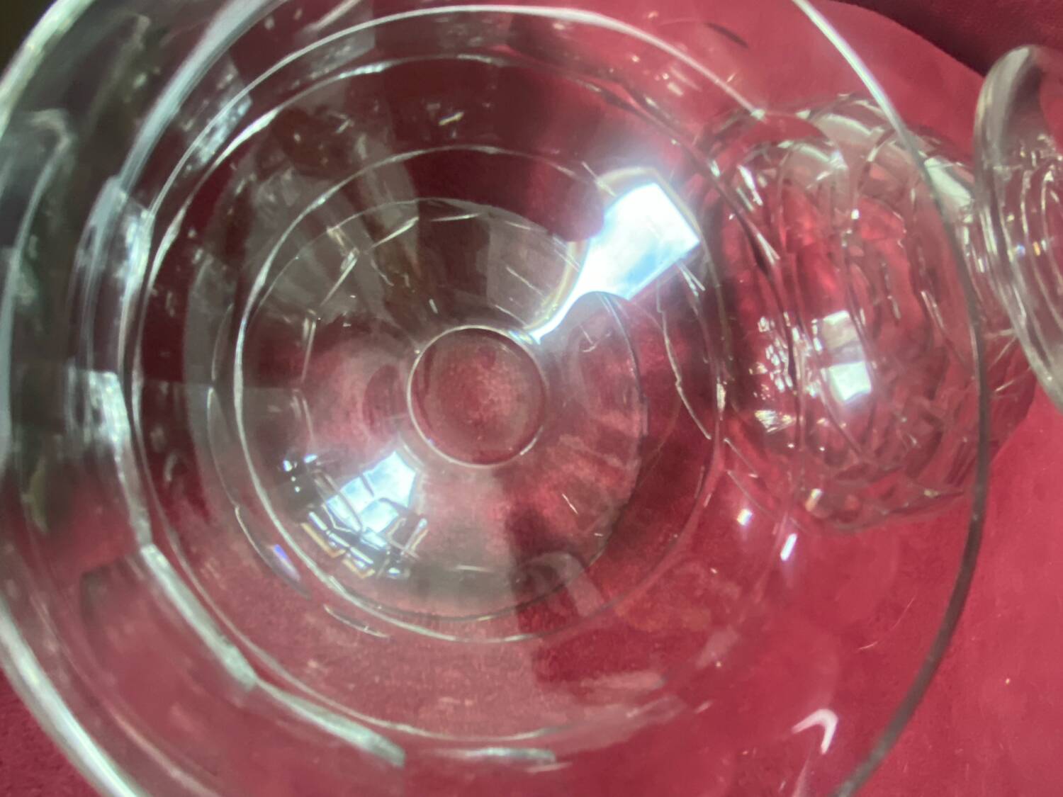 Set of 2 Baccarat crystal champagne glasses